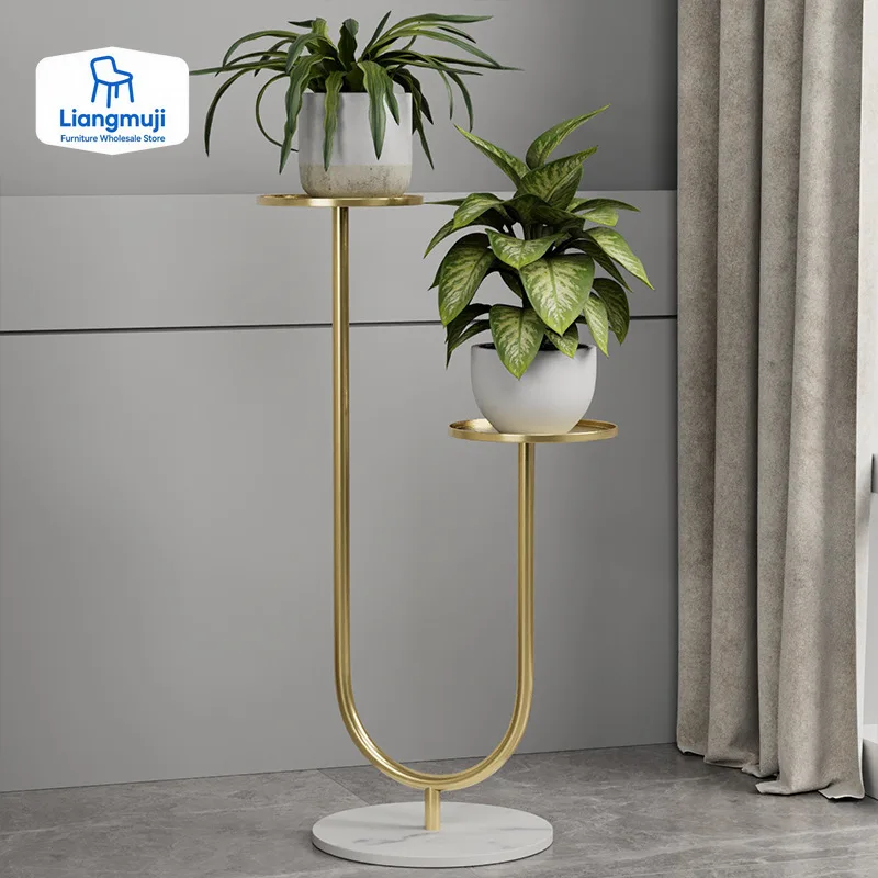 

Creative Metal Floor Stand Flower Rack Flowerpot Vases Holder Decorative Planters for Plants Display Shelves Balcony Furniture