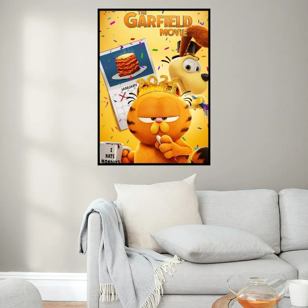 The G-Garfield-Movie Cute Poster Prints Wall Painting Bedroom Living Room Decoration Office Small