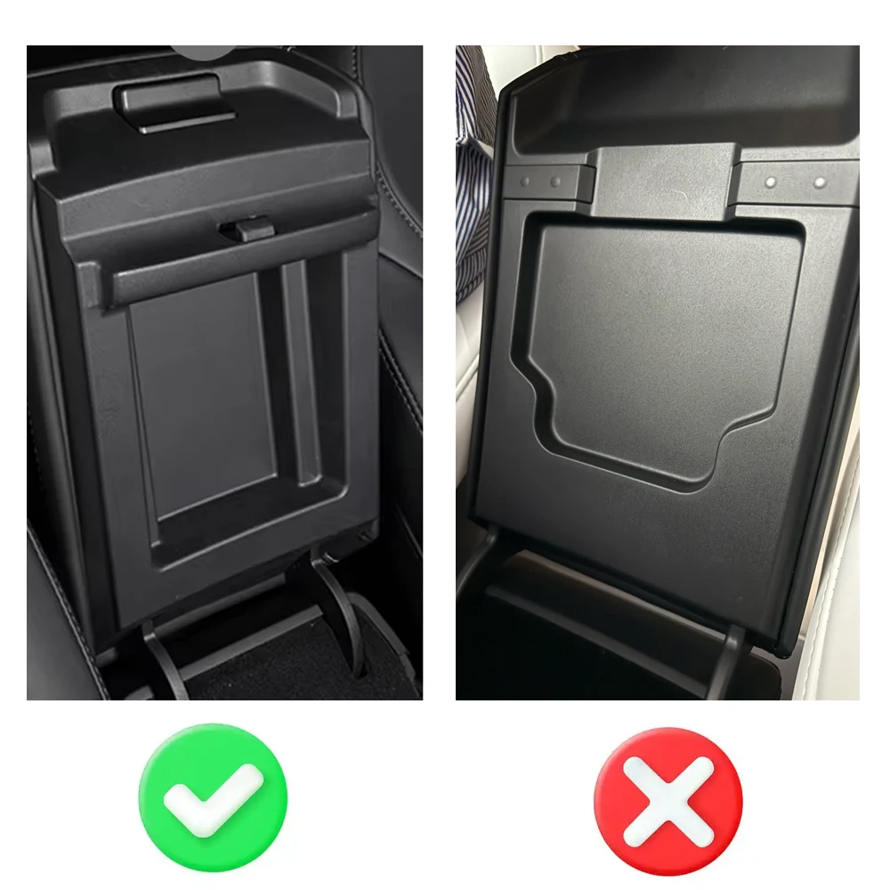 For Tesla Model 3 Y 2017-2019 2020 2021 2022 2023 ABS Car Center Console Armrest Concealed Storage Box Hidden Tray Accessories