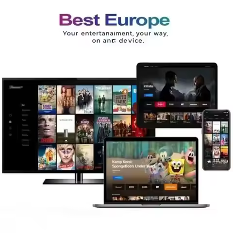 14 TV Stick Mini Smart for IPTV euope Media Player 4K FHD Streaming Dual Band WiFi6 Quad Core HDR10+ Smart IPTV Box