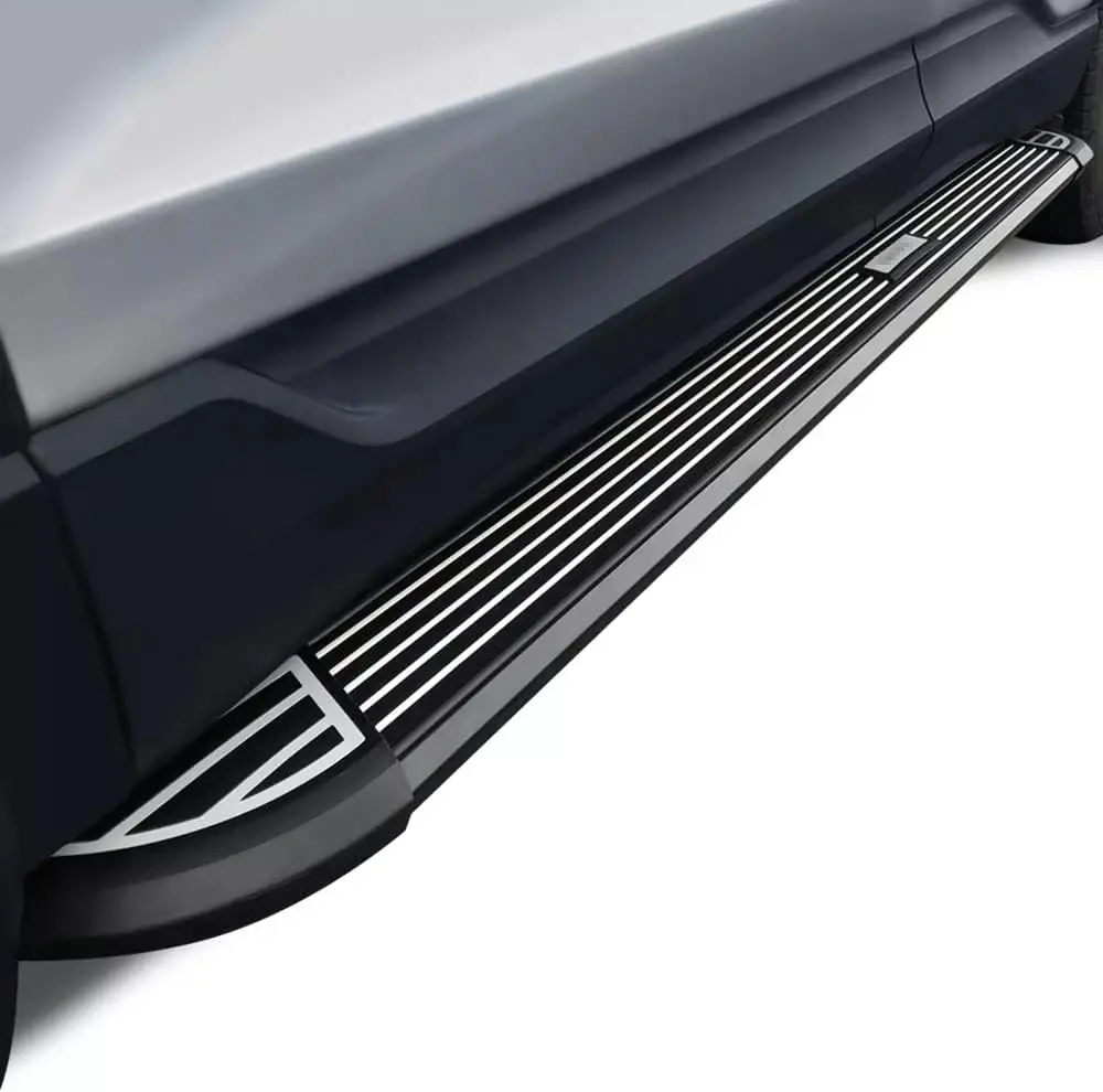 2 قطعة مناسبة لـ Rivian R1T 2021-2024 لوحات الجري الخطوات الجانبية Nerf Bar الألومنيوم (مع الأقواس) #4