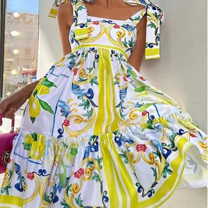 7 Main Sales Women's Yellow Dress - №4