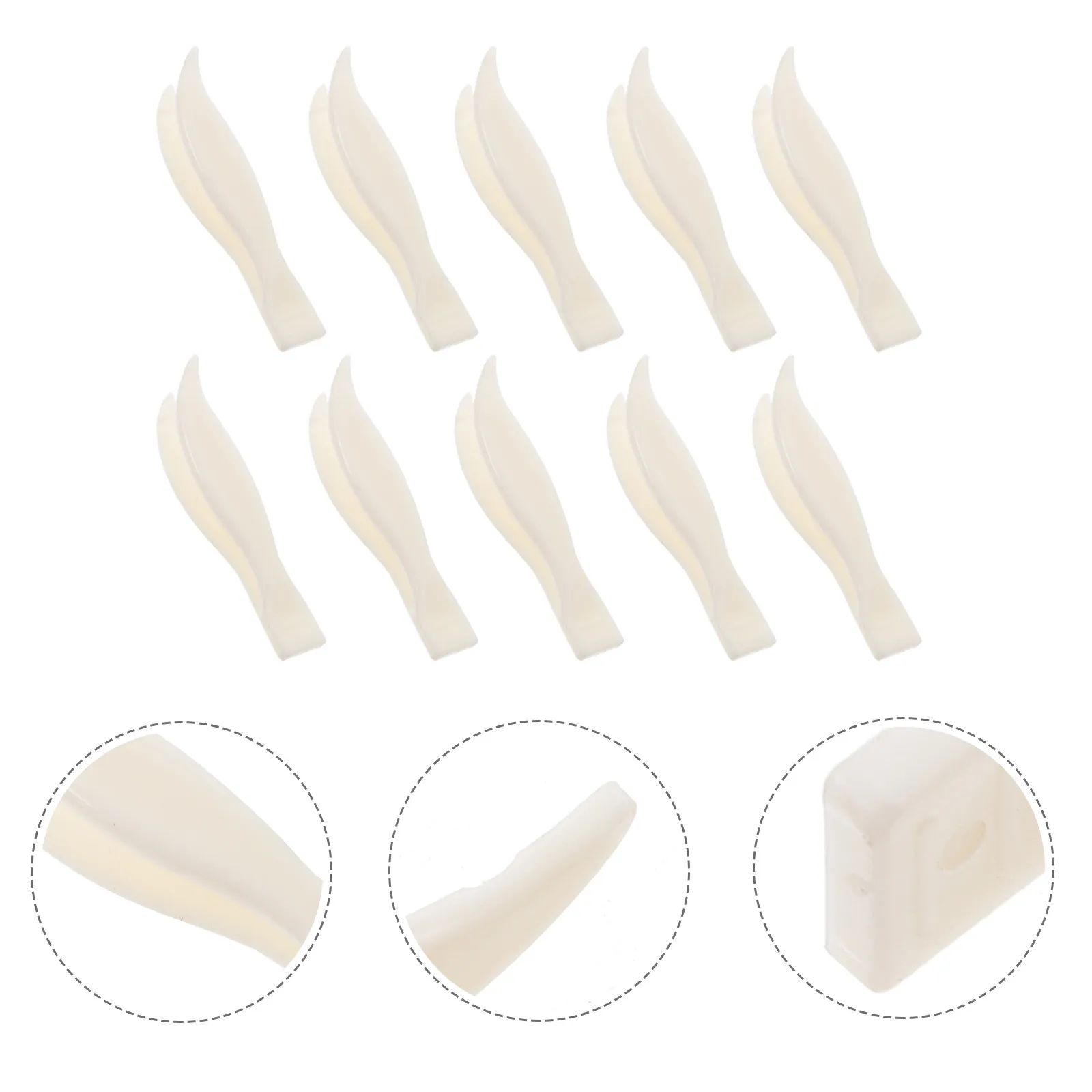 10Pcs Durable Plastic Laboratory Tweezers Scale Weight Tong Fine Workmanship Stable Handling for Balance Experiment