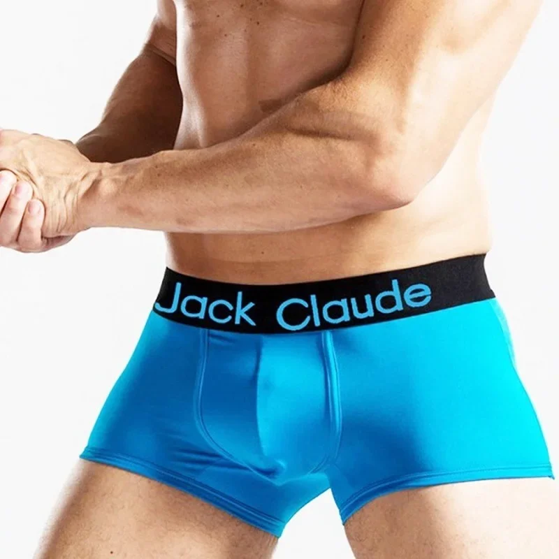 Jack Claude Mens Underwear Трусы Мужские Boxers Male Panties Pouch Sheath Sheer Underpants Men Tight Underpants Boxer Shorts