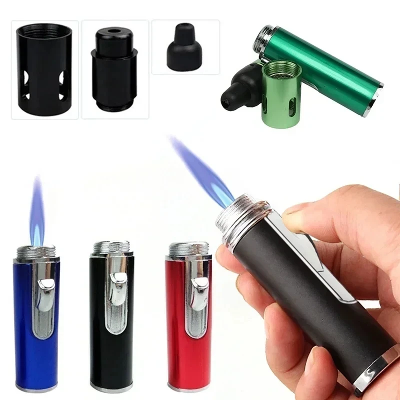 Neues multifunktionales praktisches Metall-Aluminiumlegierungs-Aromatherapie-Feuerzeug mit Pfeifenmundstück und Zubehör (kein Gas) – Detail 1