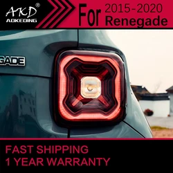 Car Lights for Jeep Renegade LED Tail Light 2015-2020 Renegade Rear Stop Lamp Brake Signal DRL Reverse Automotive Accessories