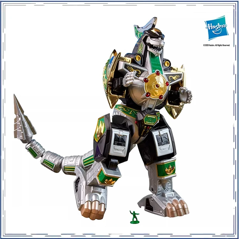 Hasro Anime Mighty Morphin Power Rangers Dragon Zord Christmas Gifts or Collection Genuine Action Figure Model Toys in Shelf