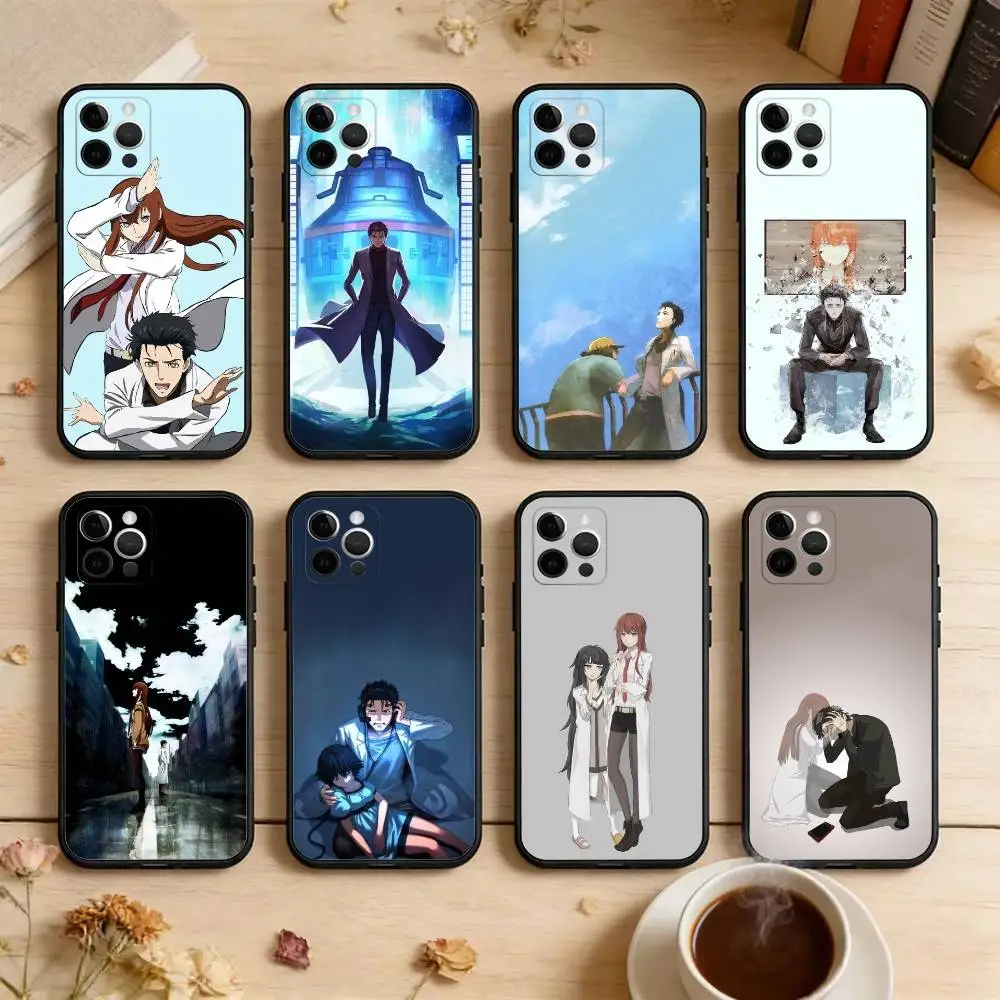 

STEINS GATE R-Rintaro O-Okabe Phone Case For iPhone 17,16,15,14,13,12,11 Plus,Pro Max,Soft Silicone Black Cover