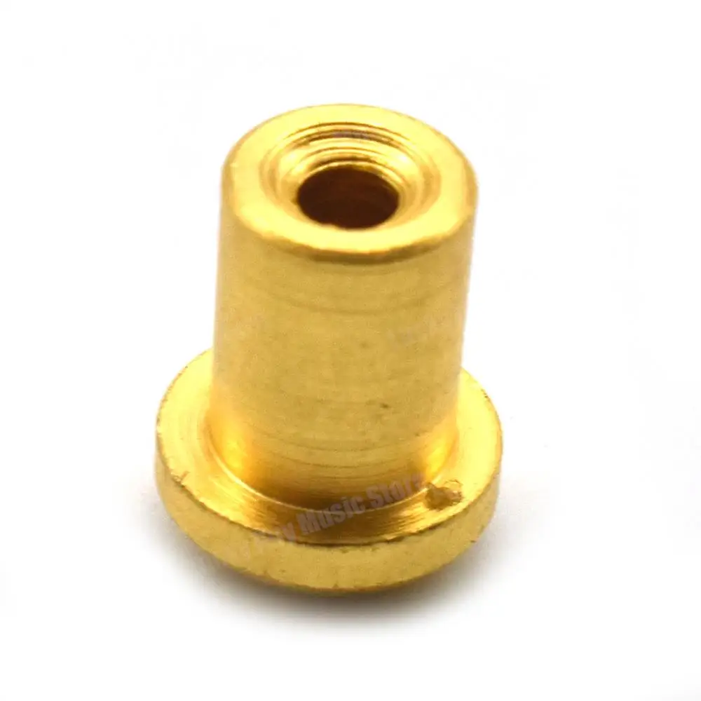 12 stücke String Professionelle Metall Montage Aderendhülsen Buchse Durch Körper Ferrule String Kappe für Bass Musical Instrument Gitarre