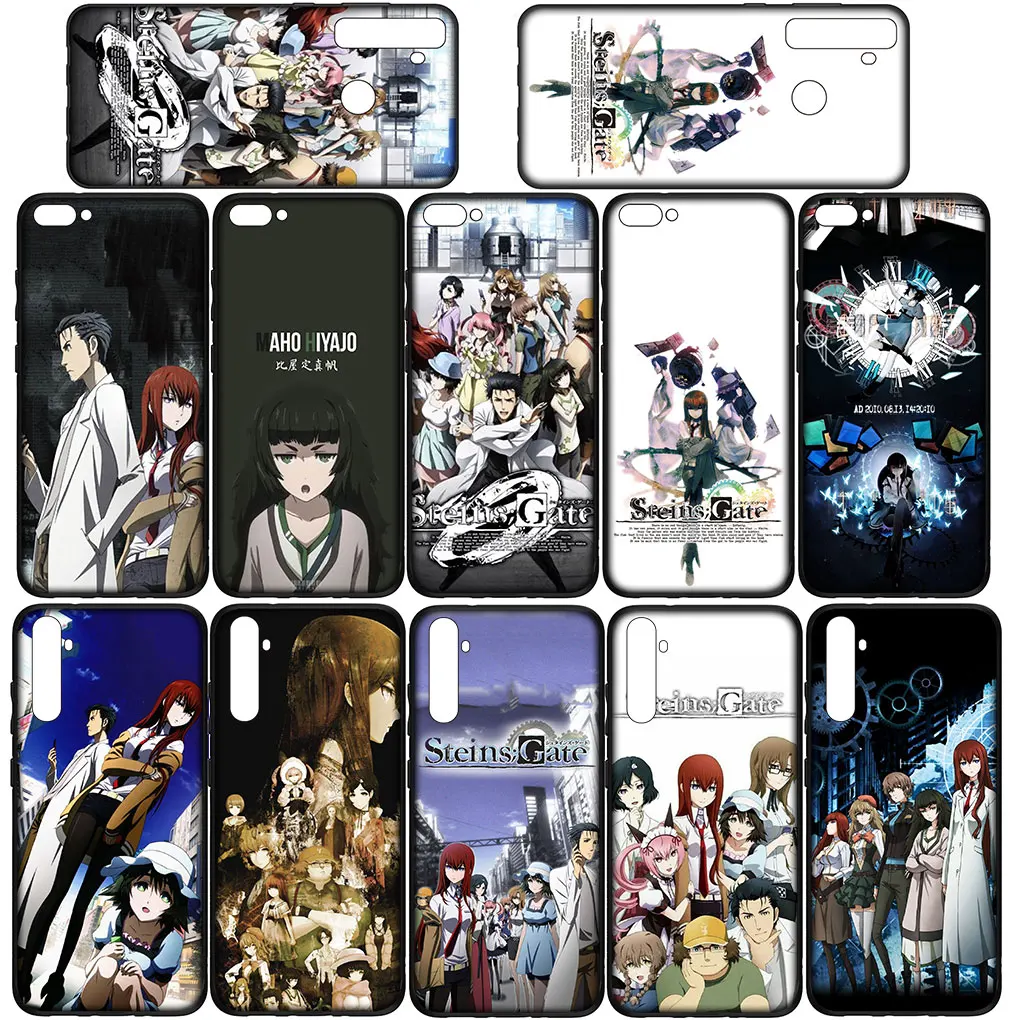 Steins gate Anime Phone Cover Case for Samsung Galaxy S24 S23 Fe Ultra A55 A35 A24 A15 A05 M55 M15 Plus A02 S7 Soft Casing