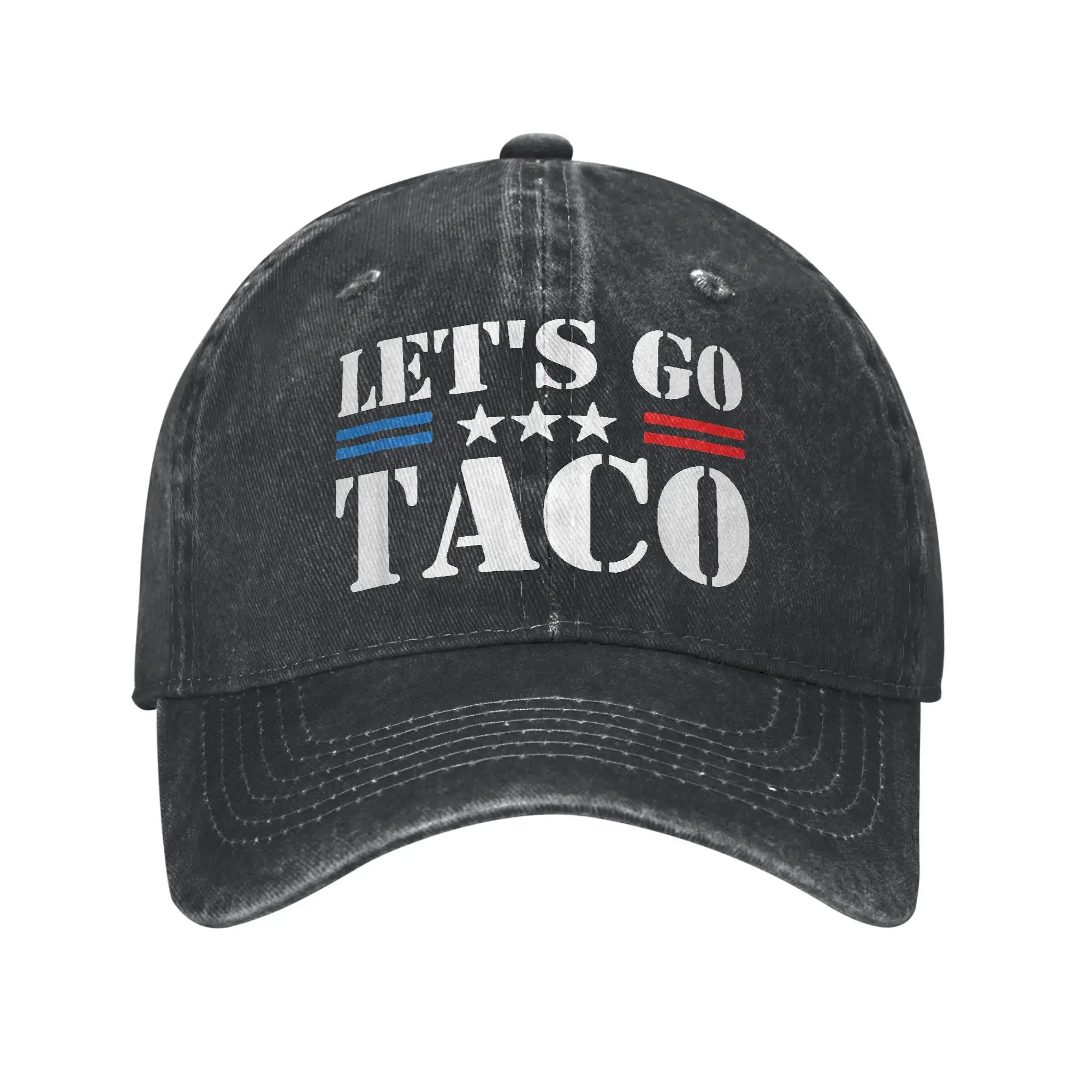 

Always Chickens Out Let's Go TACO Baseball Caps Vintage Distressed Washed Funny Meme Snapback Cap Unisex Outdoor Travel Gift Hat