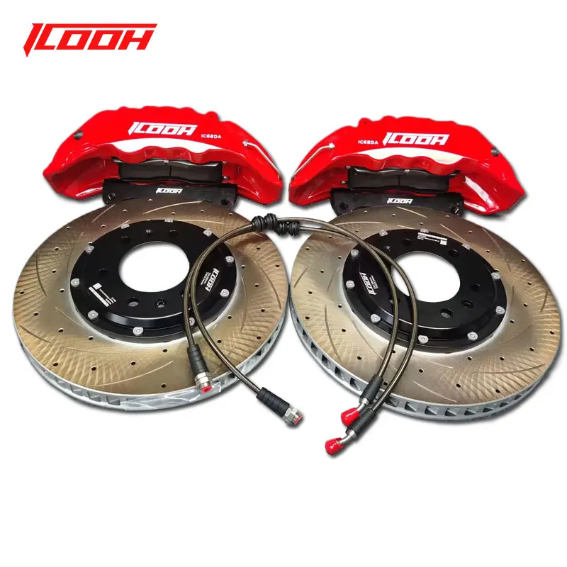 

ICOOH Modified IC62 6 Pot Brake Caliper Kits with 380*34mm Slotted Drilled Disc Rotor for Ford Ranger