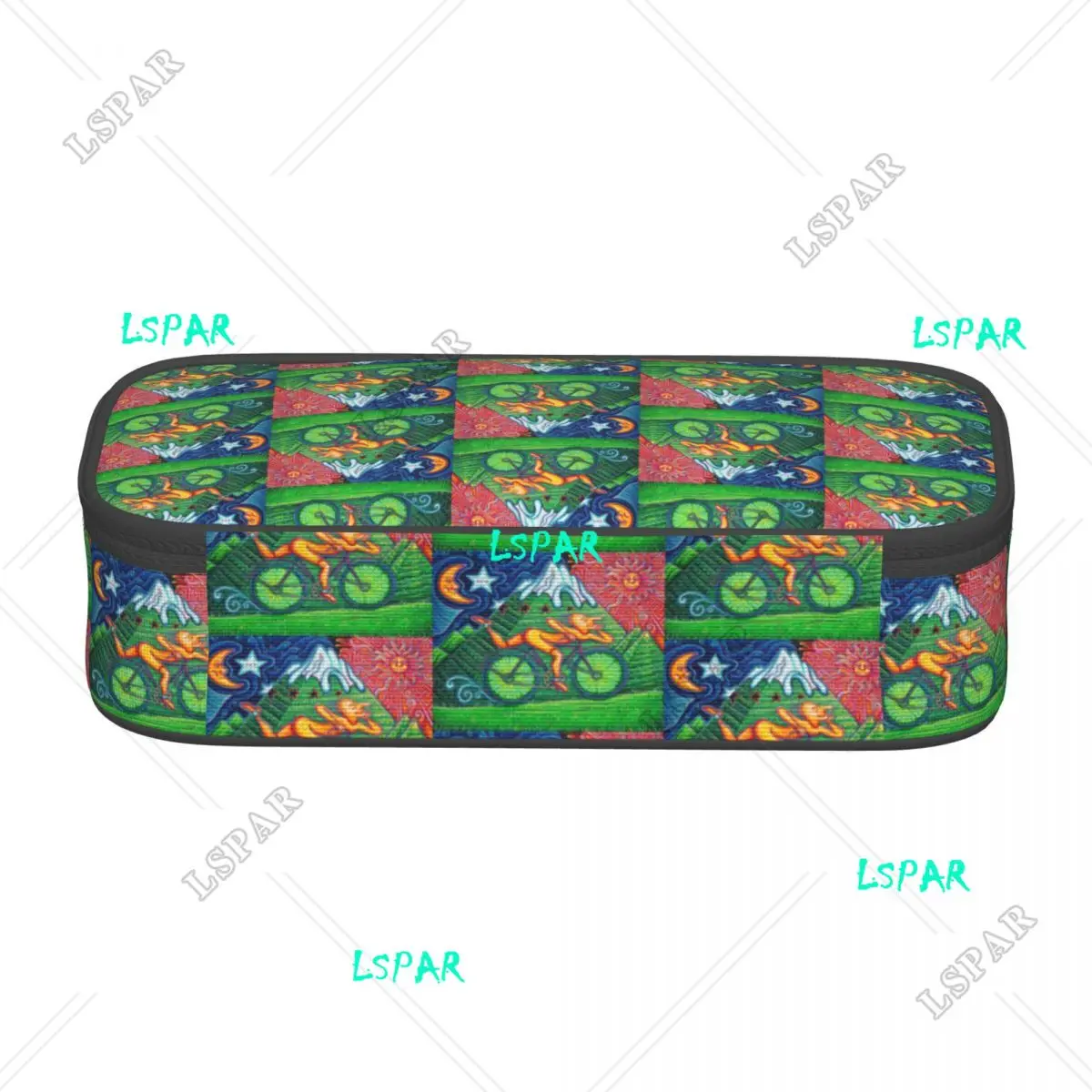 Custom Bicycle Day Acid 1943 Vintage Pencil Case for Boys Gilrs Large Storage Albert Hofmann LSD Pen Box Bag School Accessories