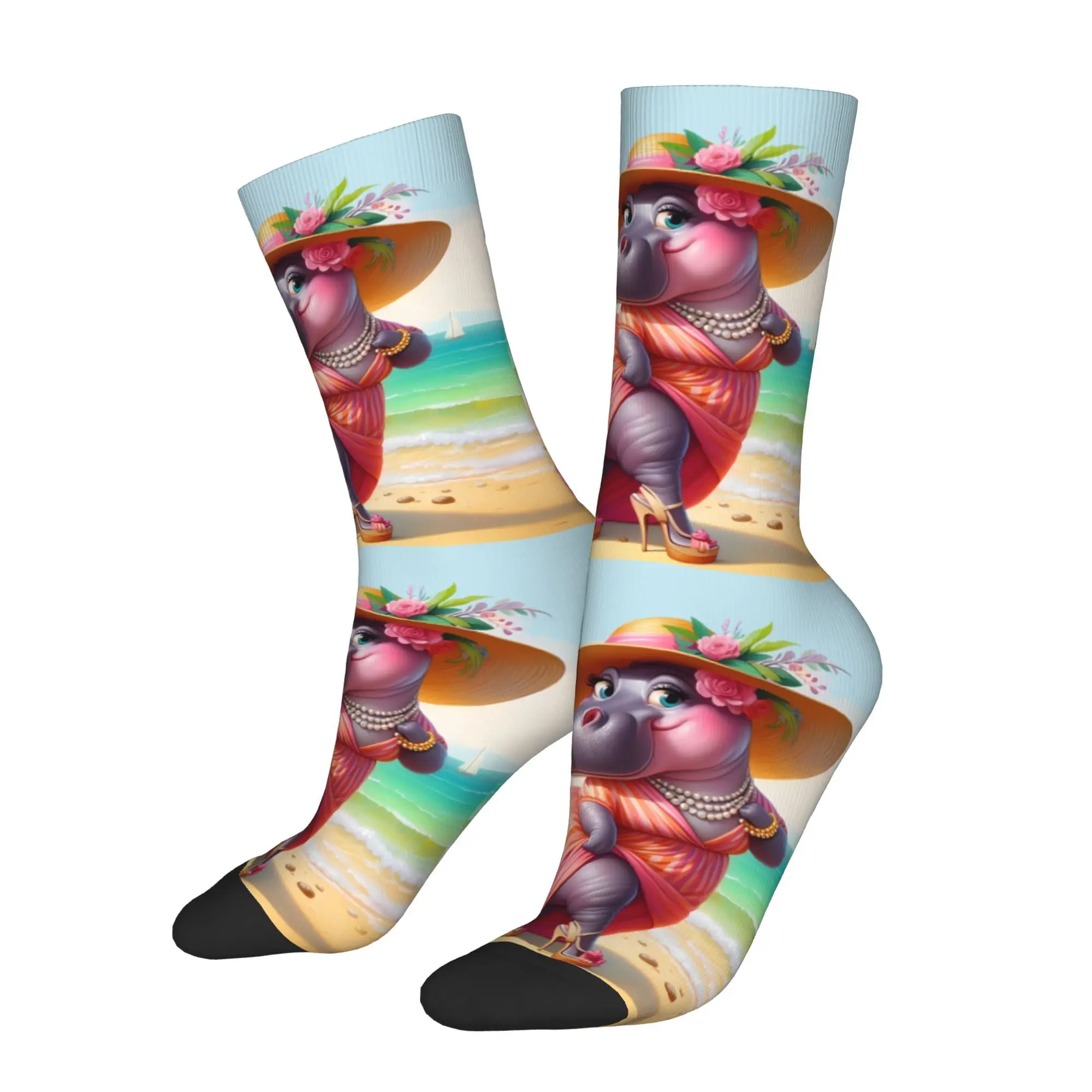 

Hippopotamus Sock Printed Man Polyester