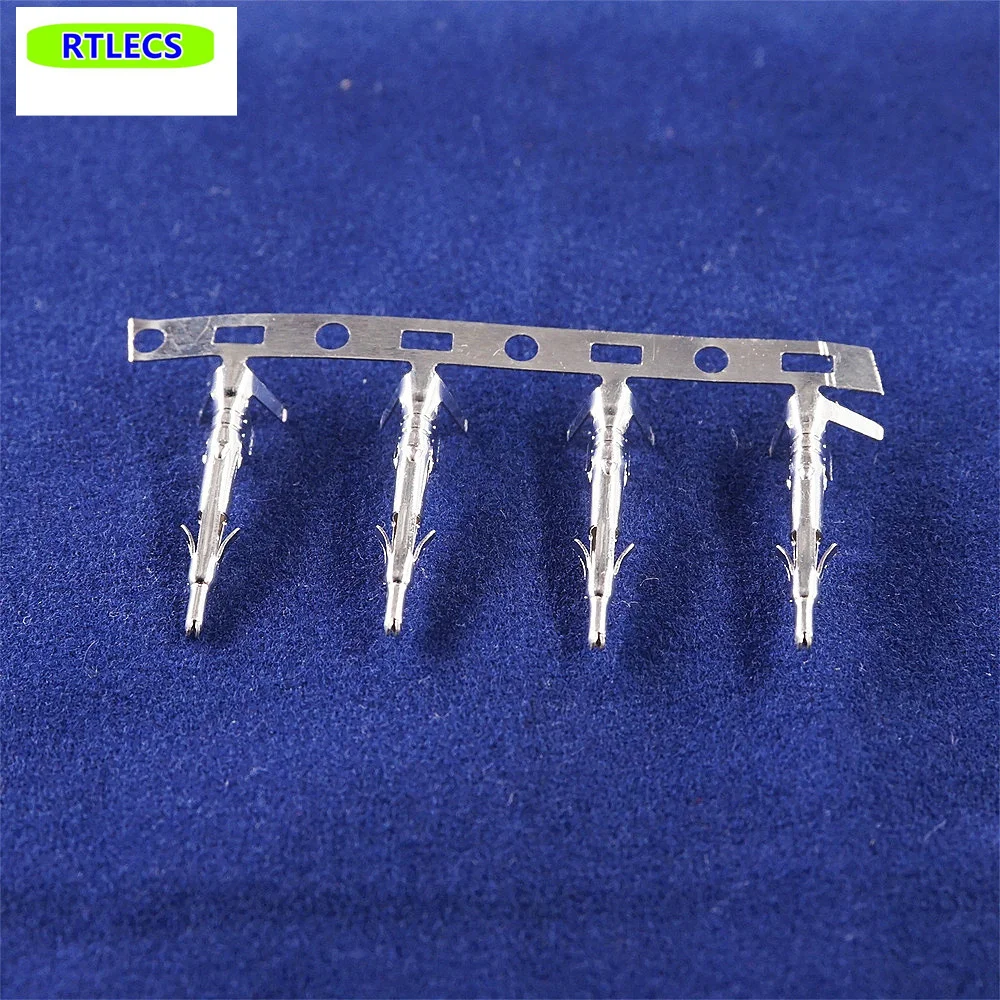 100pcs Male Contact Pin Tin Crimp 18-22 AWG Stamped Connector FL 4.14 mm 0.163\