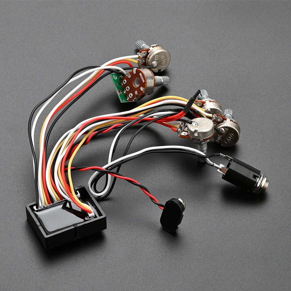 

Bass Preamp Circuit Active Guitar Amplifier Wiring Harness For Electric Bass Pickup Replacement Durable Music Instrument Part
