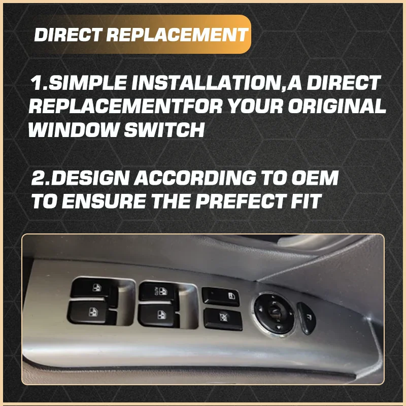 Electric Master Window Control Switch For Hyundai Santa Fe CM MK2 Inokom Santa Fe 2007-2011 93570-2B000 93570-2B140 93580-2B000 - Image 4
