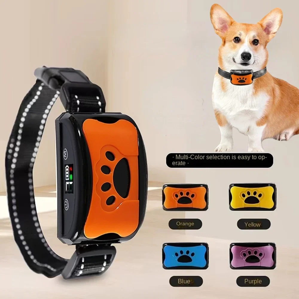 Dispositivo antiladridos para perros, Collar eléctrico de entrenamiento para perros, recargable por Usb, dispositivo antiladridos con vibración