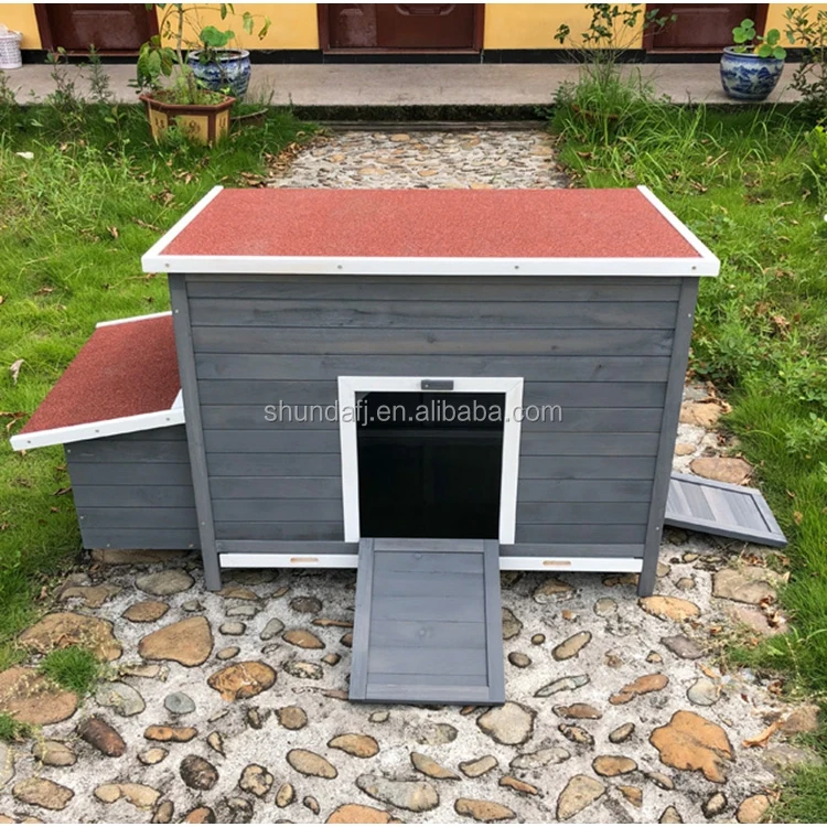 

Custom SDC007-T SHUNDA Luxury Eco-Friendly Wooden Pet House Chicken Coop Poultry House Nesting Boxes