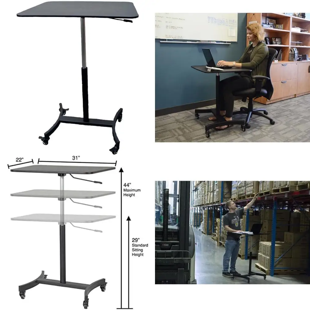 قم برفع مساحة عملك: مكتب قائم أحادي الطبقة قابل للتعديل لتغيير الارتفاع