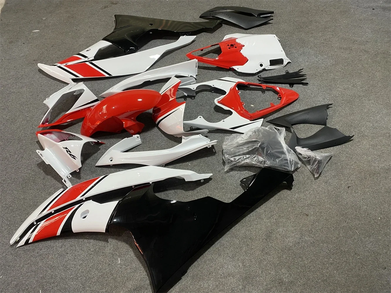 Motorcycle Fairing Kit Suitable for Yamaha R6  2008 2009 2010 2011 2012 2013 2014 2015 2016 YZF600 08-16 Fairing Red White