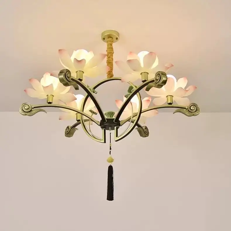 Ancient PVC Mid-Autumn Festival Lantern Cartoon Flower Lotus Lantern Flower Light Glowing Rabbit Lanterns Party Decoration
