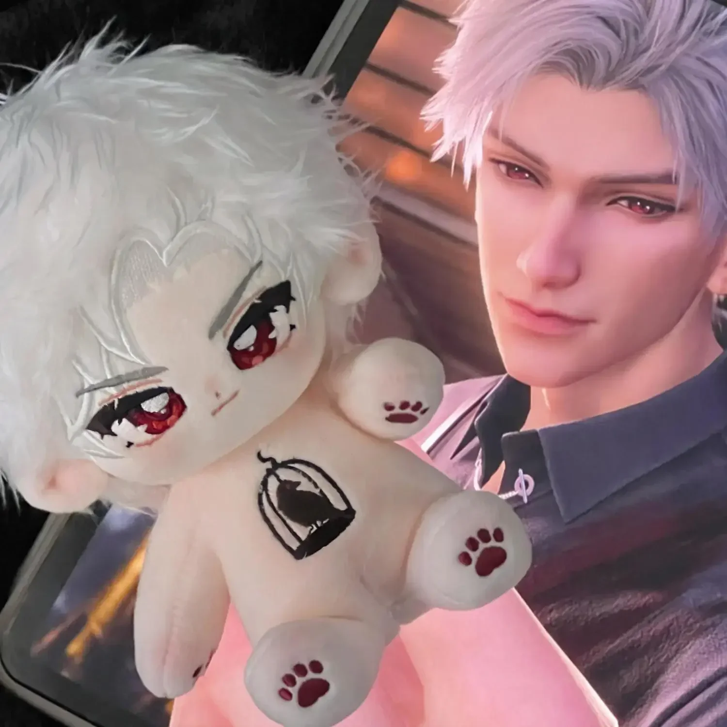 20cm Game Love and Deepspace Cotton Doll Sylus Handsome Boy Kawaii Cosplay Figure Dolls DIY Body Toys for Girls Gift Collection