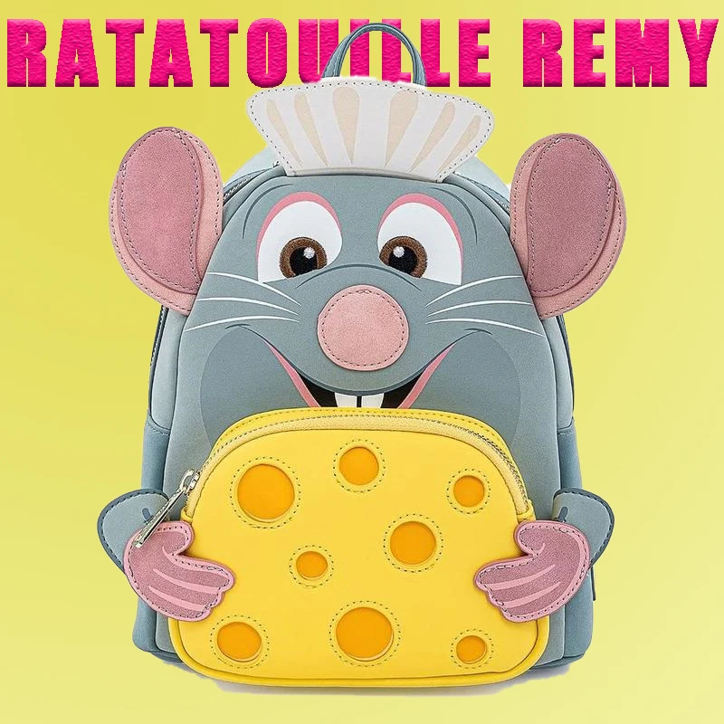 

Disney Loungefly Ratatouille Anime Peripheral Remy Fashion Backpack Large Capacity Exquisite Cute Children Kawaii Surprise Gifts