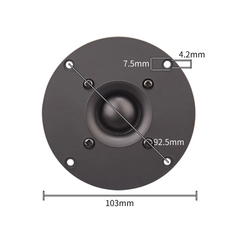 DIY Composite Membrane Loudspeaker ﻿ 4 Inch Planar Tweeter Speaker 4 8 Ohm 25 Cores Imported Silk Film Treble Speakers