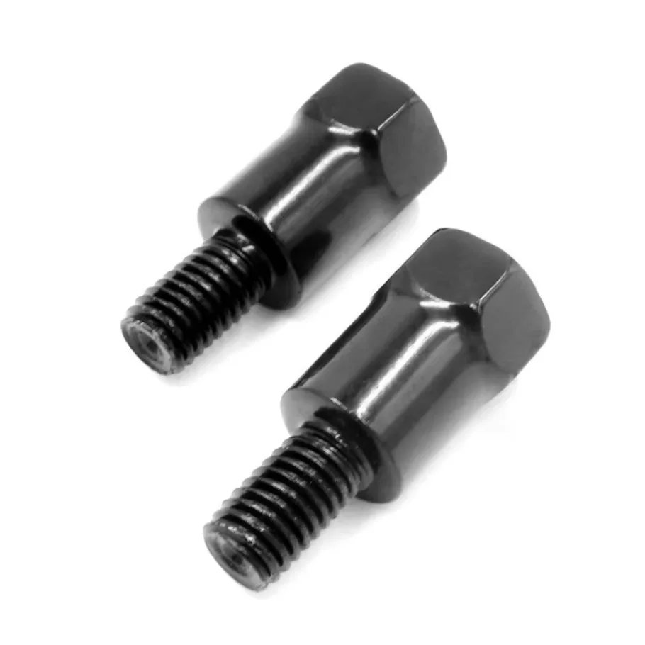 Motorcycle Rearview Mirrors Adapters M10 10MM M8 8MM Right Left Hand Thread Clockwise Anti-clock Conversion Bolt Screws 2pc