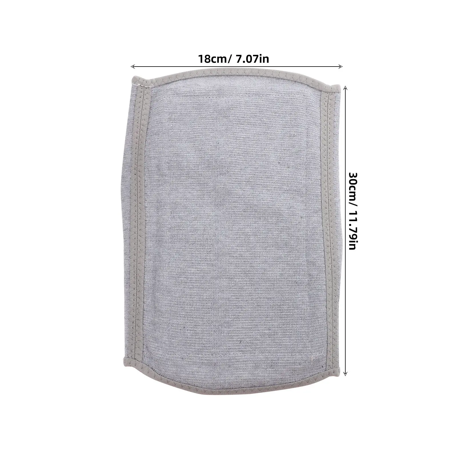 2Pcs Warm Knee Support Sleeves Elastic Thicken Protector Sports Running Hiking Basketball Football Xl Gray