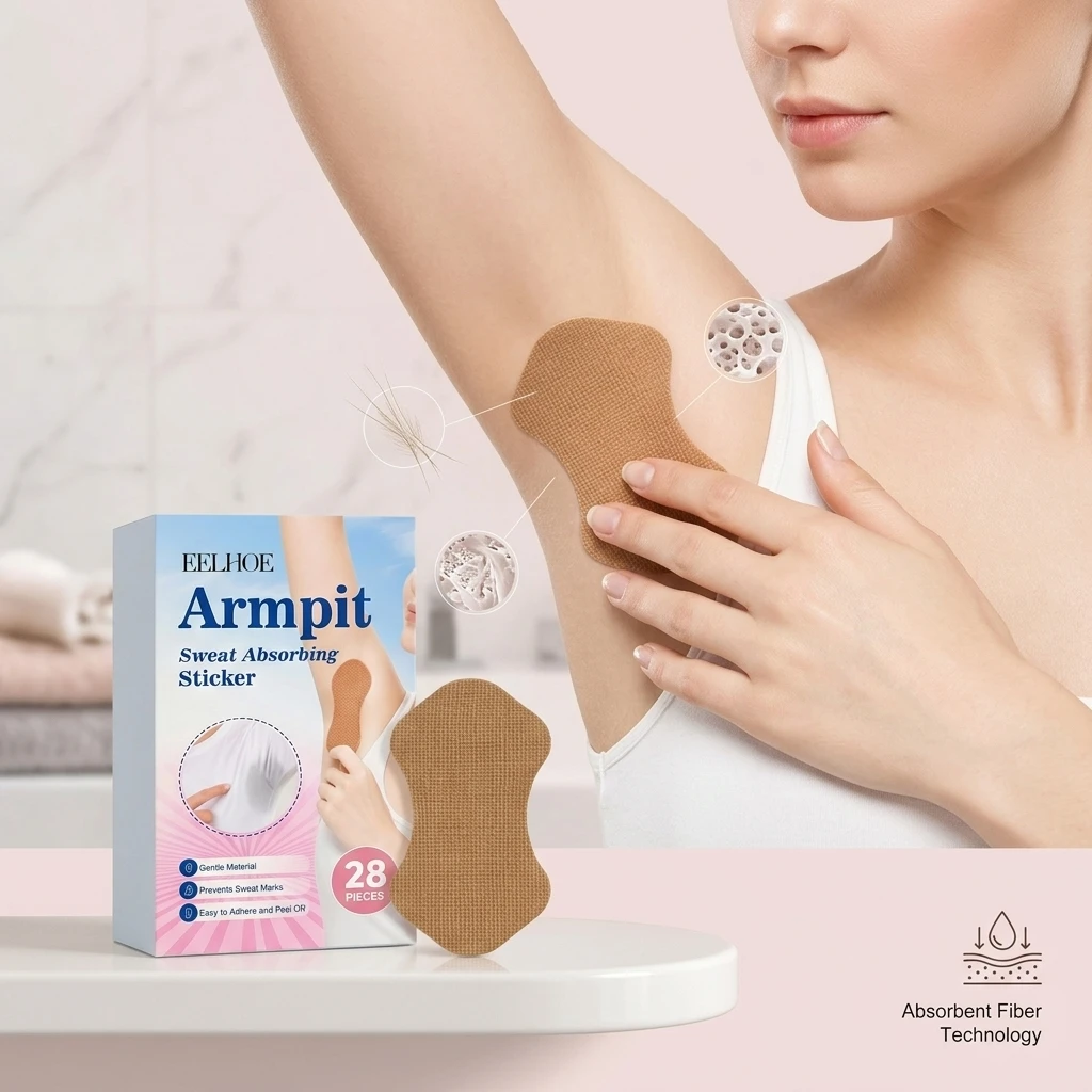 Armpit Sweat Absorbing Sticker Reduce Sweat Penetration Keep Clothes Dry Eliminate Odor Refreshing Disposable Underarm Sweat Pad