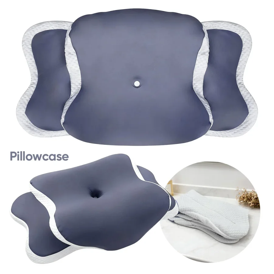 Memory Foam Pillowcase Cervical Pillowcase Pillow Protector Bedding Pillow Cases Cover Cooling Fabric Portable Home Holiday Gift