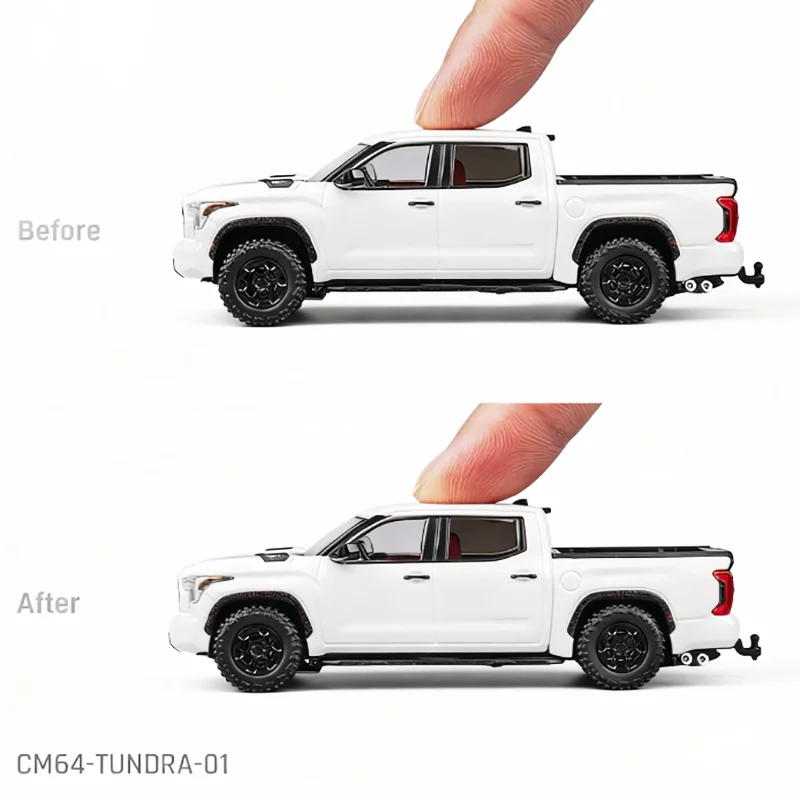 

Diecast 1:64 Scale Alloy CM Off Road Pickup Truck Model Finished Product Simulation Toy Collection Gift Static Display