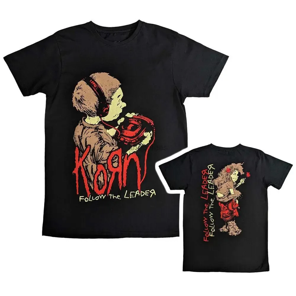 Korn T-Shirt Follow The Leader Rock Band New Black Official