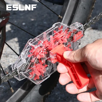 ESLNF Fietskettingreiniger Transparante visuele onderdompelingskettingreiniger Racefiets schoonmaakgereedschap Rijuitrusting