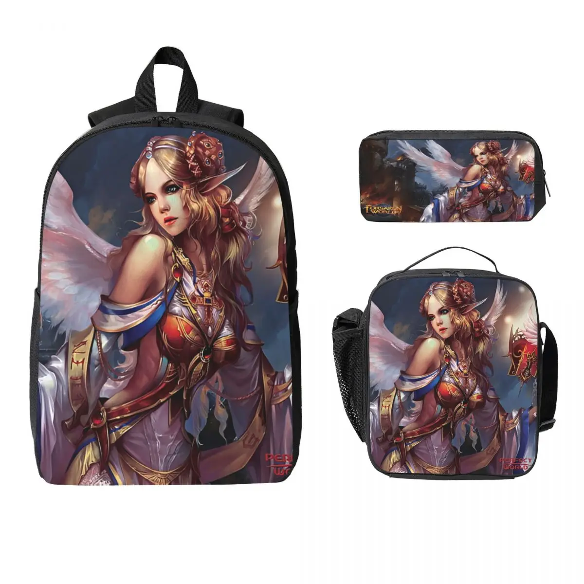 

Аксессуары Forsakens World, набор рюкзаков для девочек и мальчиков, пеналы, наборы сумок для книг с ланч-бокс для школьников, рюкзак