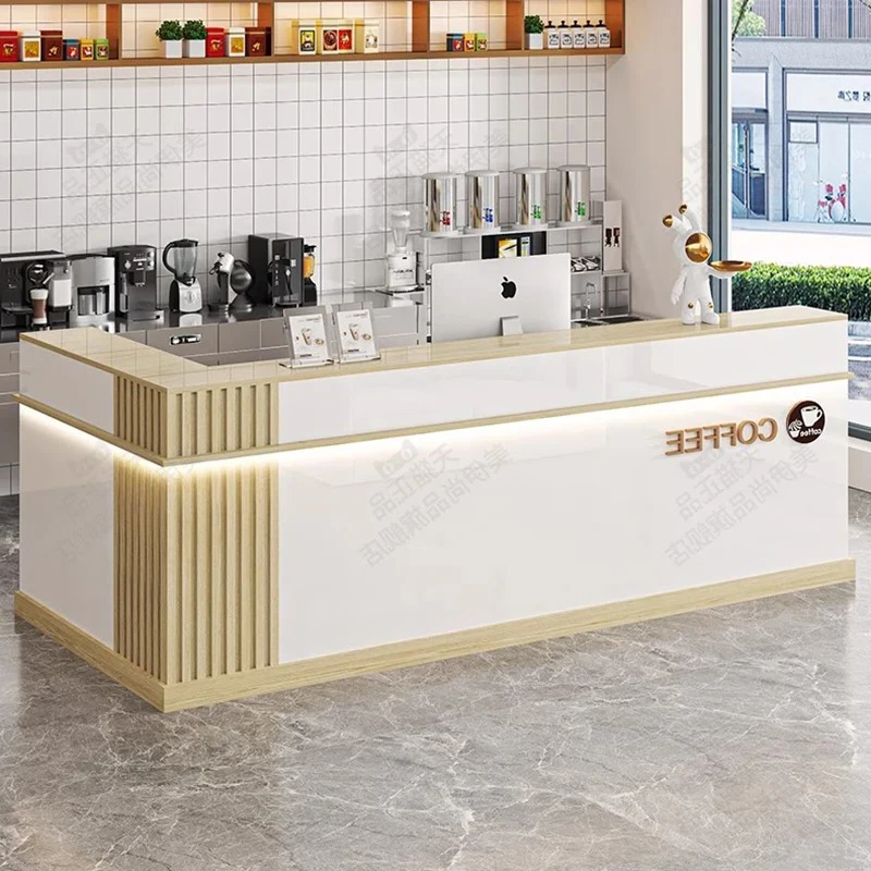 عرض أوروبي مكتب الاستقبال مكافحة فندق الجمال الحديثة فريدة من نوعها مكاتب الاستقبال واضحة صالون Escritorio أثاث موفر للمساحة #5