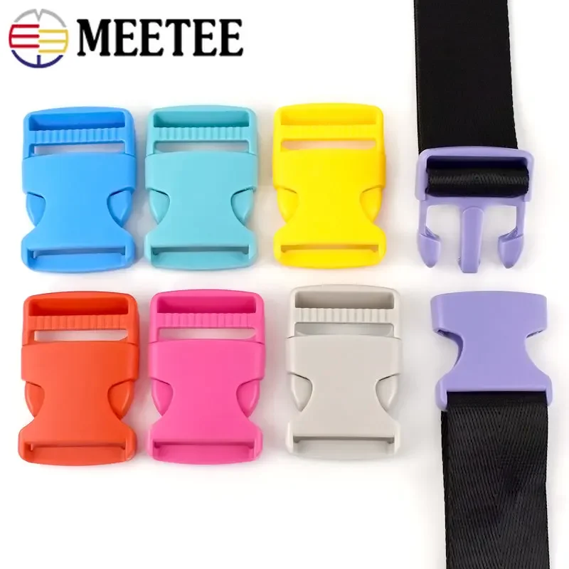 5Pcs 15-38mm Plastic Backpack Buckle Bag Strap Side Quick Release Buckles Pet Collar Belt Webbing Adjust Clasp DIY Accessories