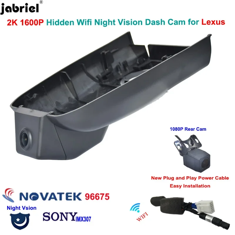 

2K 1600P Dash Cam Car DVR Camera Wifi Video Recorder 24H For Lexus ES330 ES350 ES250 ES300 ES300h 2008 2015 2016 2017 2019 2020