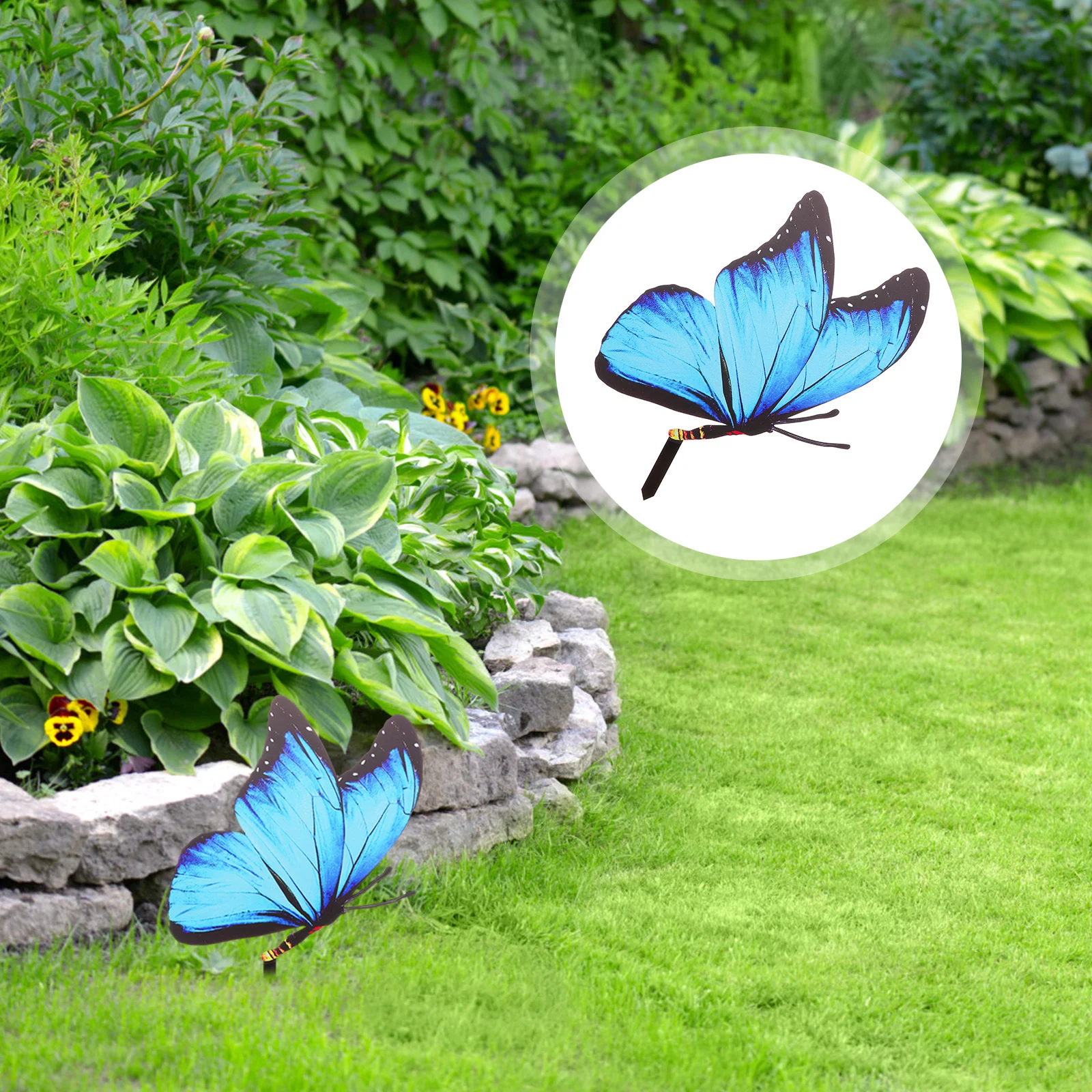 

Acrylic Butterfly Stakes Garden Lawn Decor Safe Durable Wear Resistance Festivals Yard Artificial Insect Craft Patio Sculptures