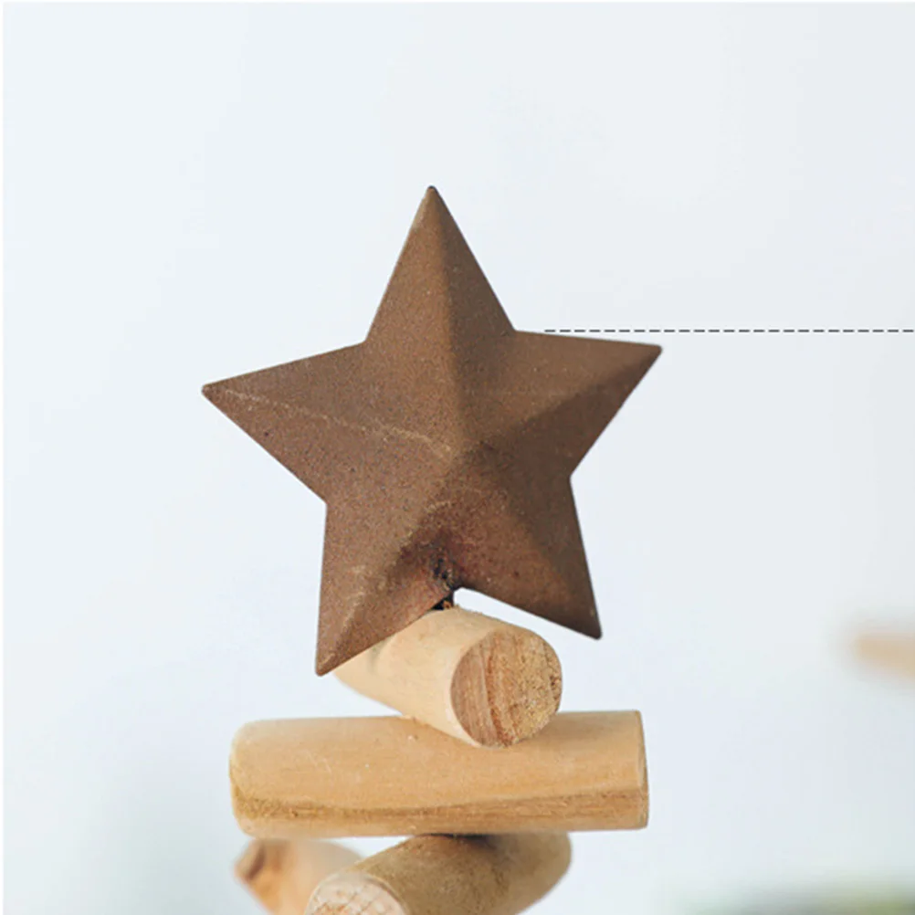 

Wooden Christmas Tree Ornament Craft Decorations for Home Party Desktop Xmas Pendant Festive Atmosphere Holiday Gift