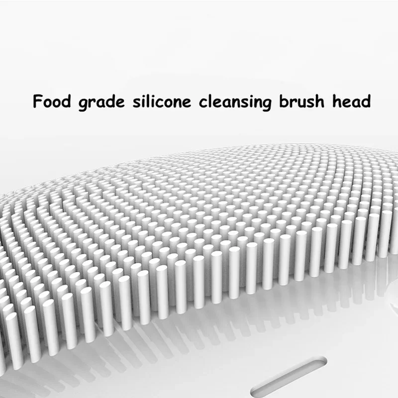 Silicone Facial Cleansing Brush Sonic Vibration Face Washing Deep Pore Cleaning Device Skin Massager IPX7 Waterproof