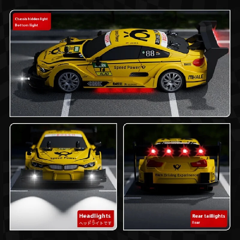 Nuevo coche de Control remoto de tracción en las cuatro ruedas 1:20, carreras profesionales Rc, velocidad Variable proporcional Gtr Bmw, modelo de juguete de carreras