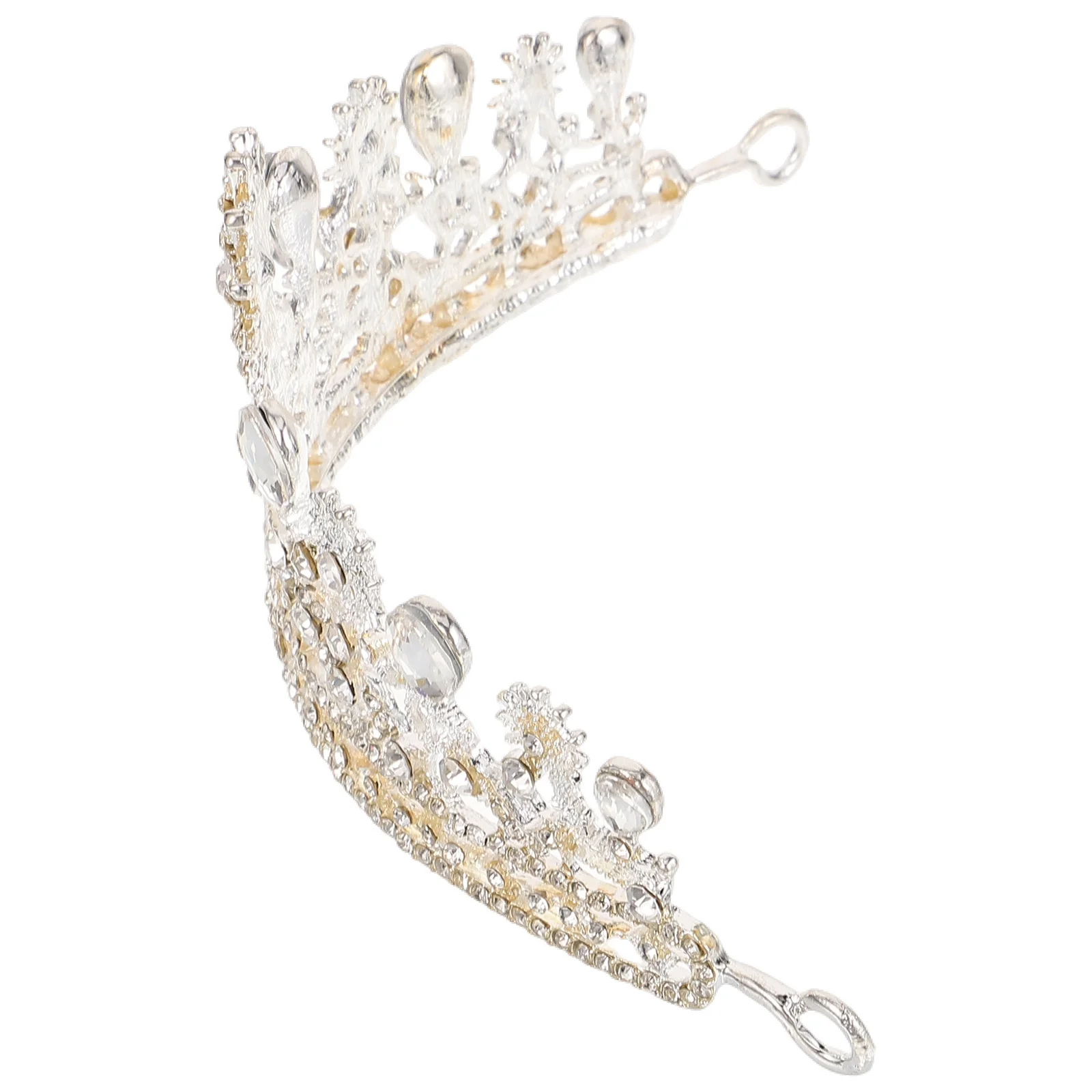 

1 шт., корона в стиле барокко для невесты, сплав, инкрустированная стразами, элегантный свадебный аксессуар для волос для женщин, новая корона в стиле барокко для невесты