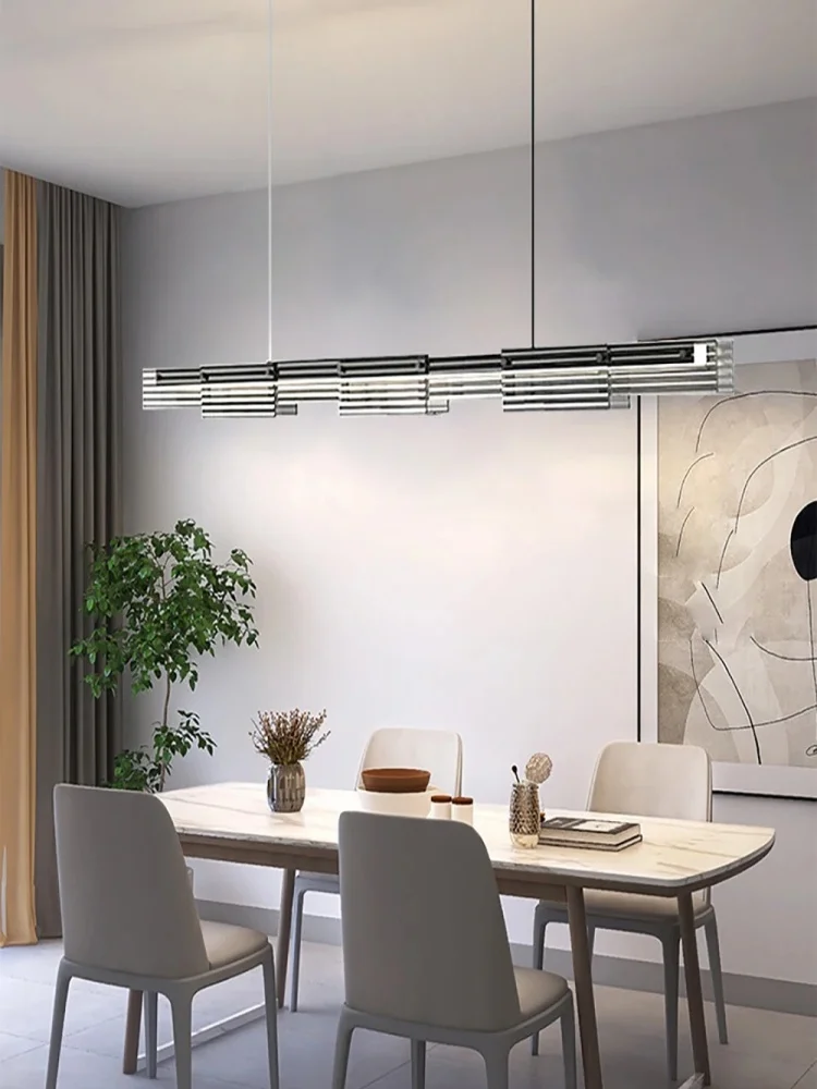 ضوء قلادة LED زجاجي إيطالي بسيط بتصميم عصري لغرفة المعيشة وغرفة الطعام ومصباح معلق زجاجي