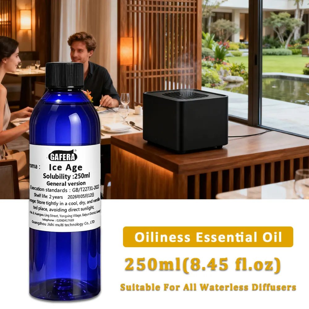 GAFERA 250ml (8.45 fl.oz) Ice Age/Kempinski Essential Oils, For Waterless Diffuser, Fragrance Aroma Machine Replenishes Essence