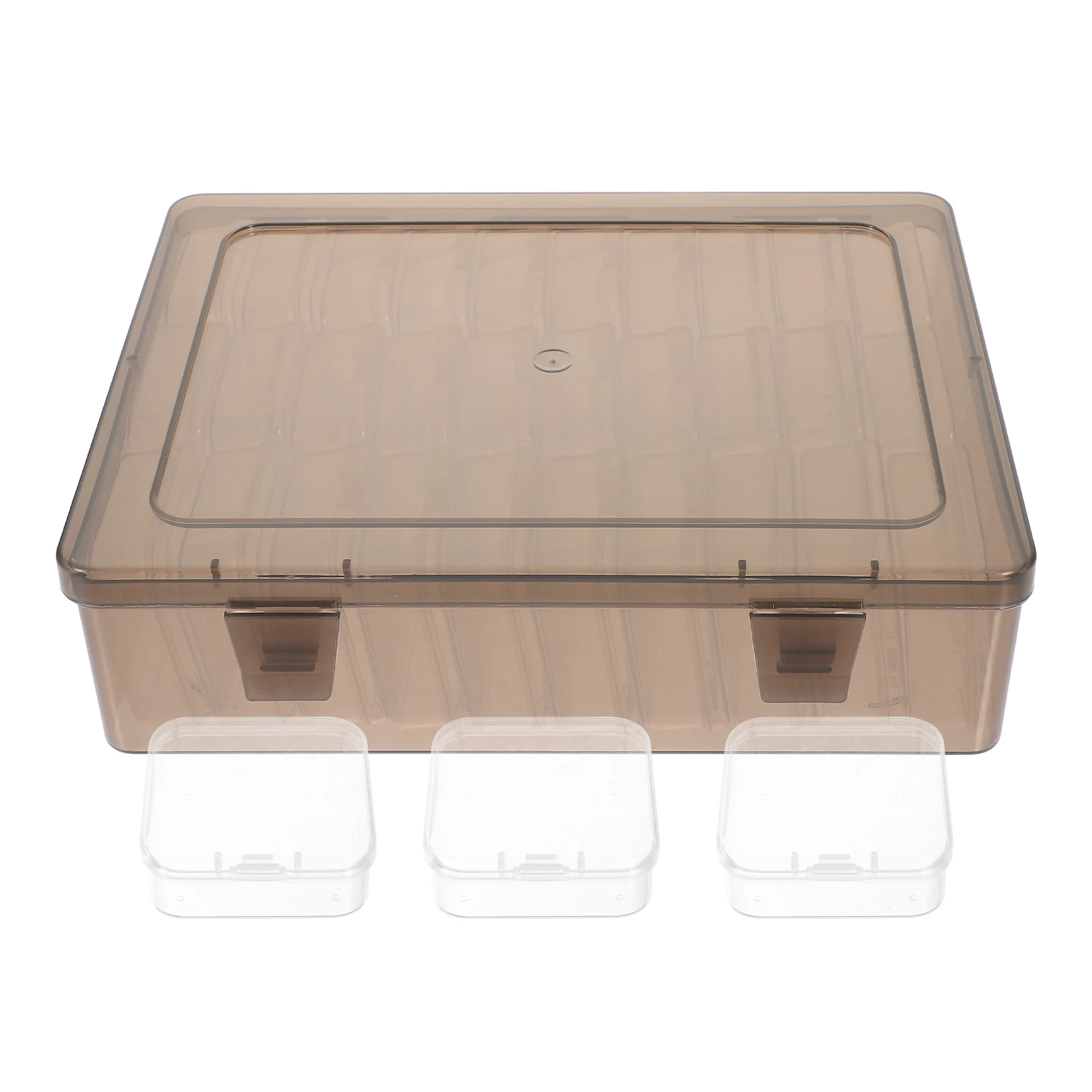 

Plastic Storage Box 30 Cells Clear Containers for Beads Jewelry Craft Supplies Desk Shelf ganizer Small Transparent Boxes