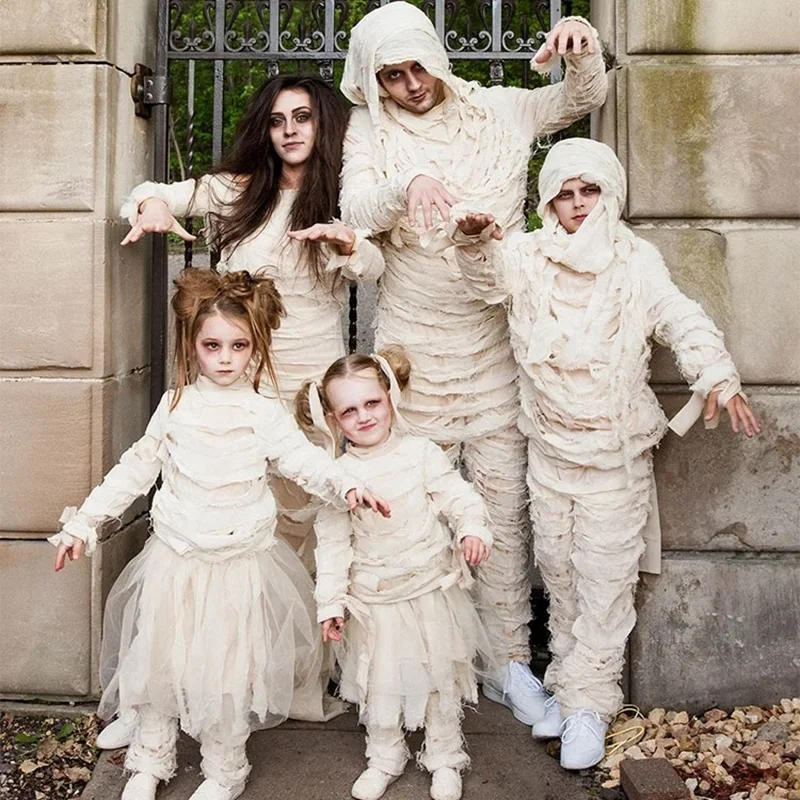 Halloween kostuum voor volwassenen Ragged sexy enge mummie kostuums bloed sexy verpleegster kostuums voor kinderen mannen cosplay zombie kostuums