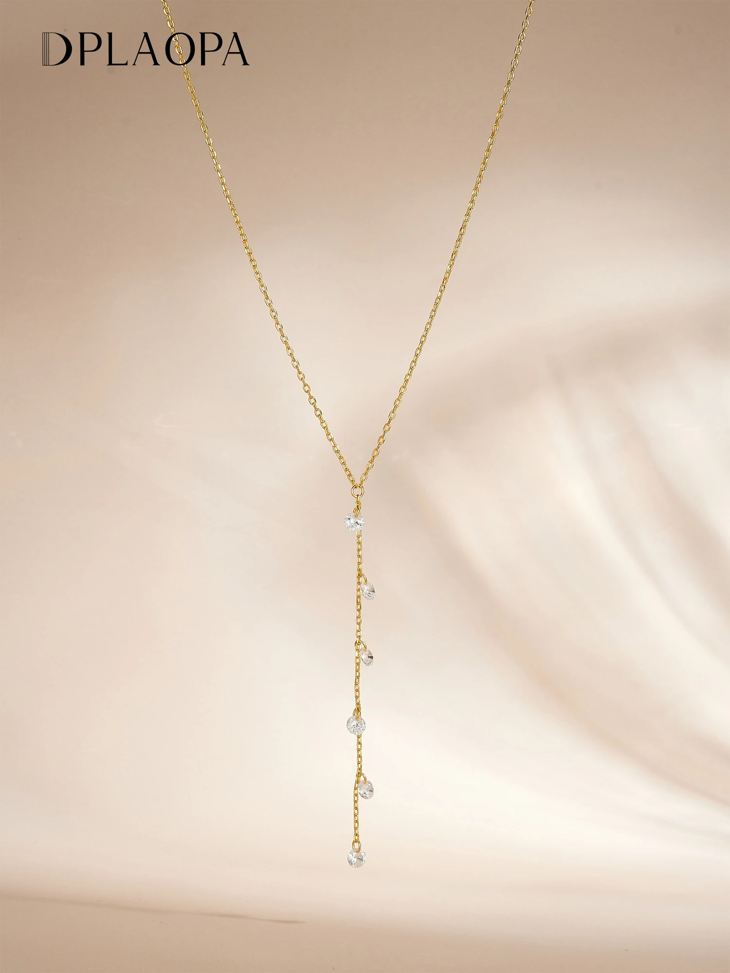 

DPLAOPA Женское ожерелье из стерлингового серебра 925 пробы с Y-образным круглым кулоном из циркония CZ, длинное, 2026, роскошное, изысканное, свадебное, элегантное ювелирное украшение, подарок